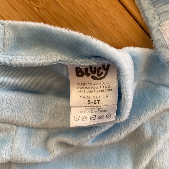 Toddler Bluey Character Costume with Hat, size 5T-6T - Picture 4 of 4